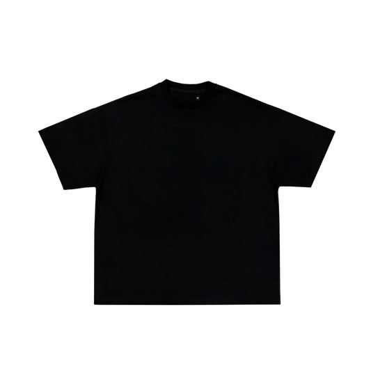 BLACK HEAVY WEIGHT TEE